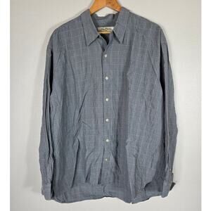 Tommy Bahama Men's Silk Blend Long Sleeved Button Up Shirt XXL Gray Office
